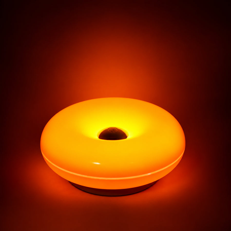 Doughnut Table Lamp in Orange