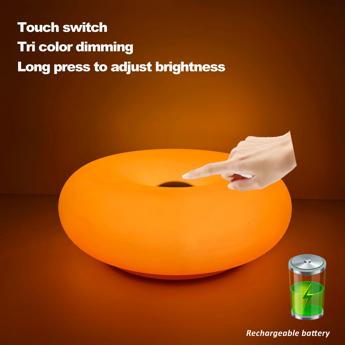 Doughnut Table Lamp Bedroom (NOT GLASS)