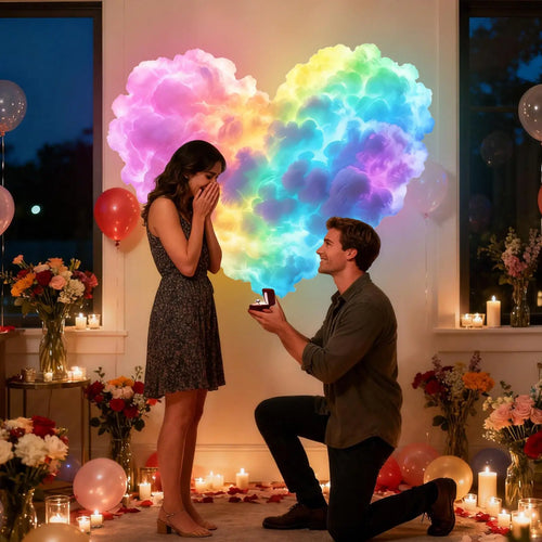 3D Thunder Cloud LED Light with Music - USB Powered Mood Lamp