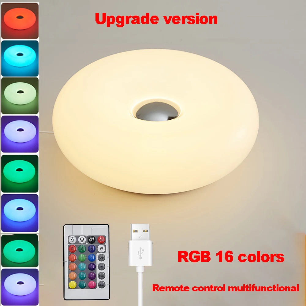Doughnut Table Lamp Bedroom (NOT GLASS)