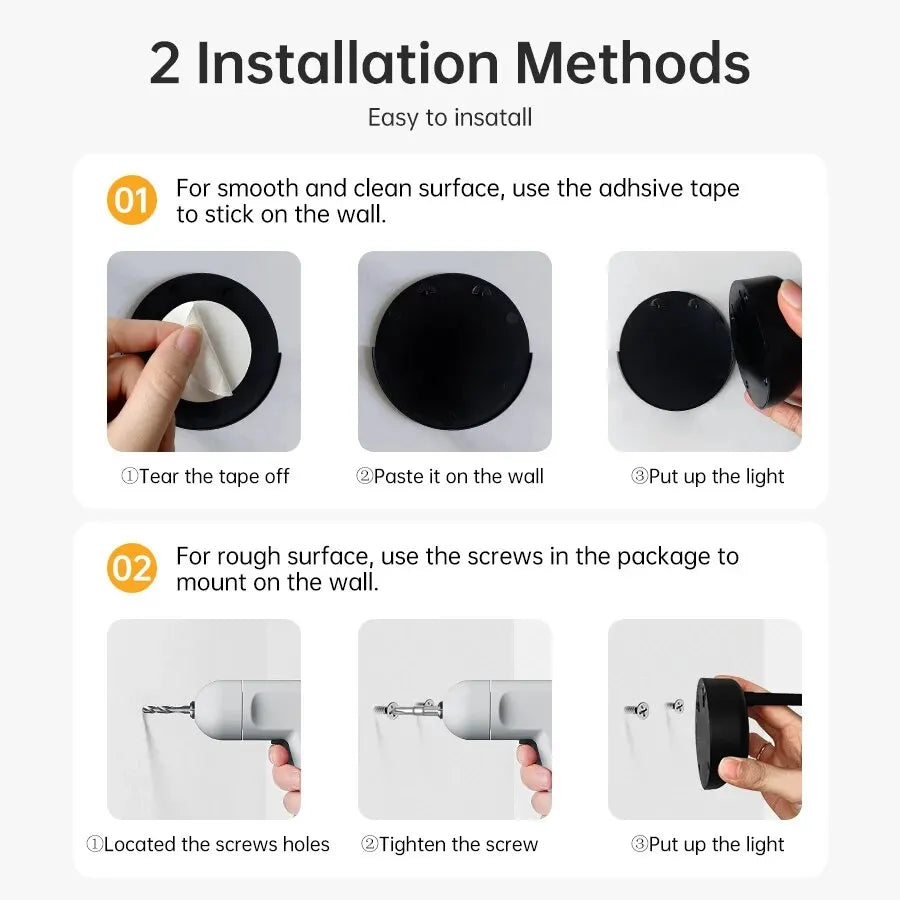 Night Light Motion Sensor Light Wireless USB LED